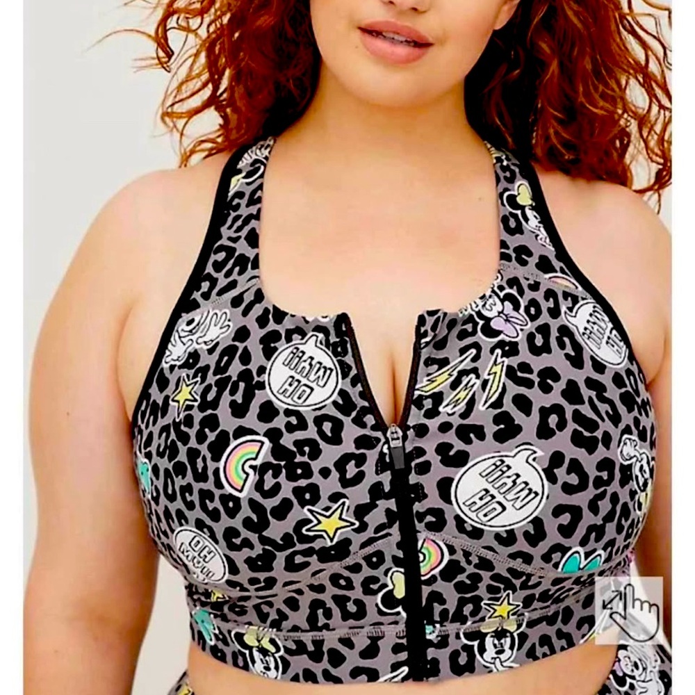 New - Torrid Disney Minnie Mouse Sports Bra Size 2 (18/20)